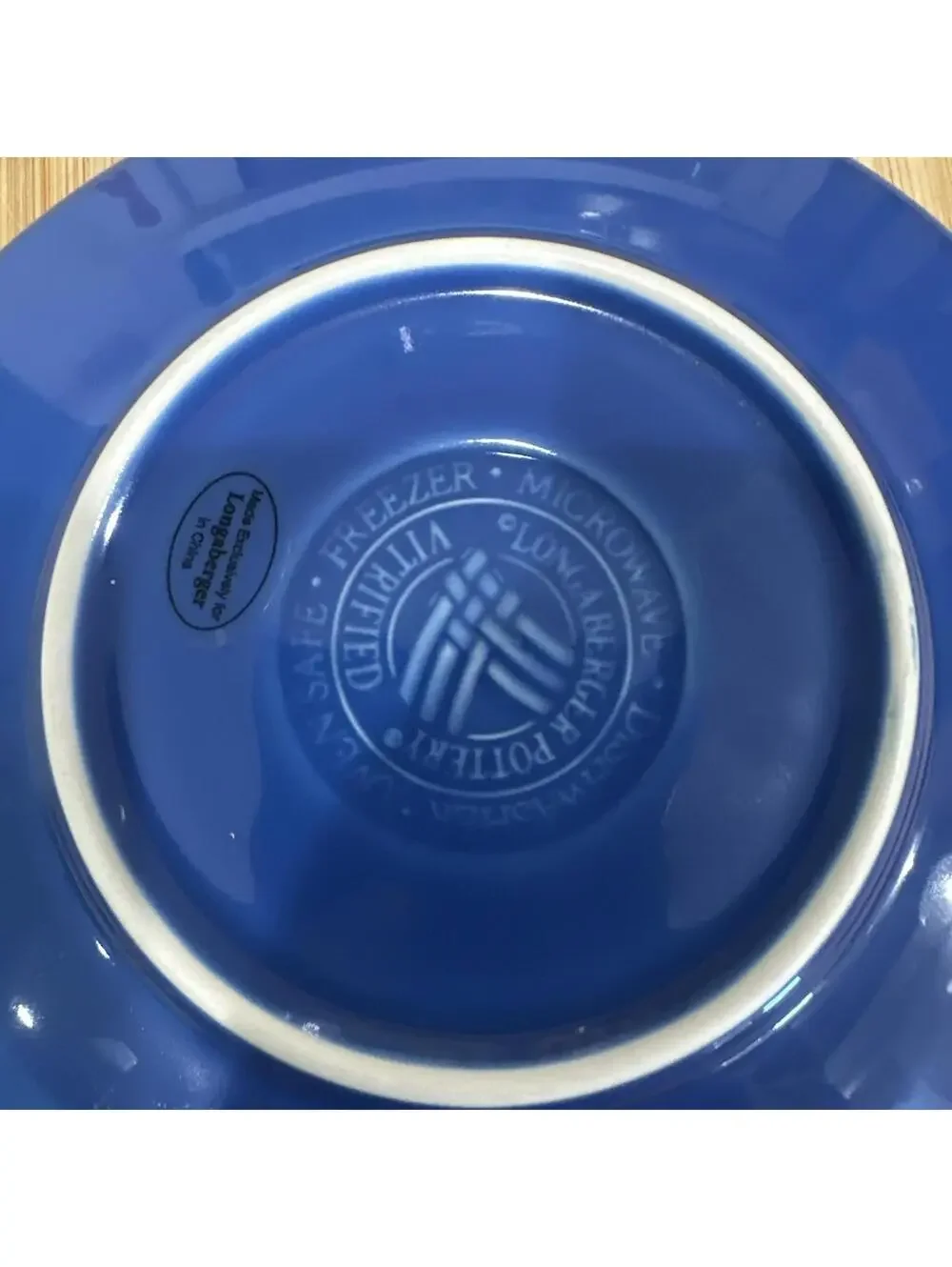 Longaberger Woven Traditions Pottery Cornflower Blue 7